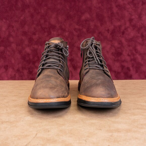 Mark Nason Men Parallux Ando Brown Leather Lace-up Ankle Boots sz 11.5 main image 6